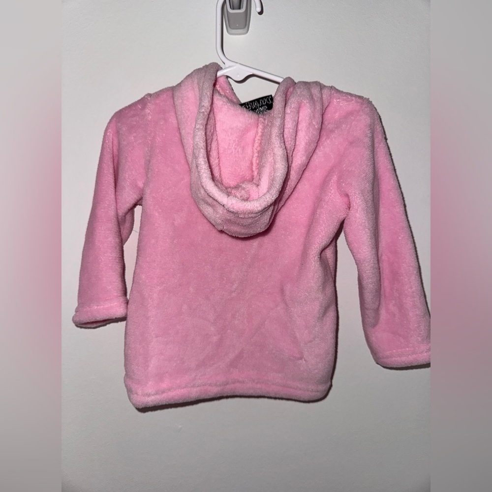 Darling Pink Hoodie with Penguin Embroidery - Picture 3 of 3